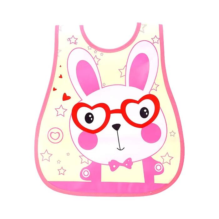Gambar Celemek Bayi - Slabber Bib Segitiga - Slabber Bayi dengan motif 4D Waterproof - BUNNY PINK dari Aurel Babyshop undefined Tokopedia