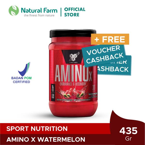 Gambar BSN AMINO X - ( 435 gram ) - Watermelon dari Natural Farm undefined Tokopedia