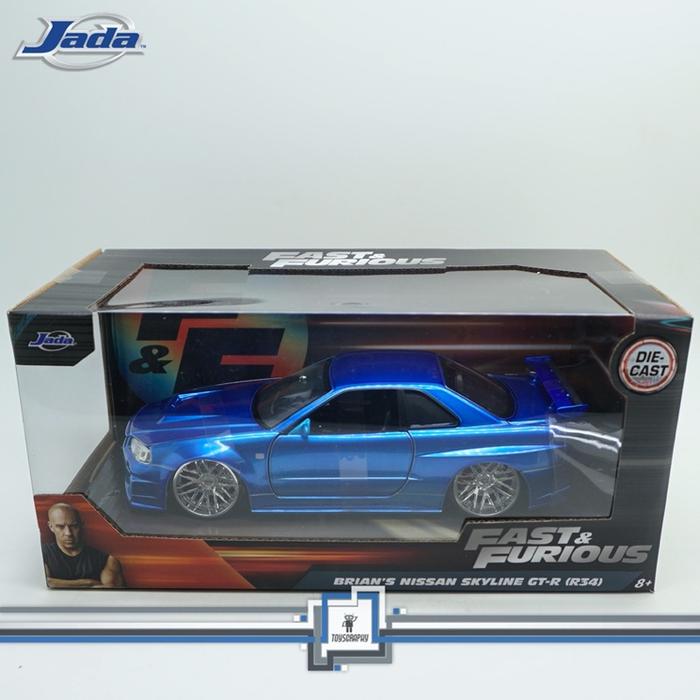 Gambar Jada Fast and Furious 1:24 Brian's Nissan Skyline GTR R34 Diecast 1/24 Die-cast GT-R dari Toysgraphy undefined Tokopedia