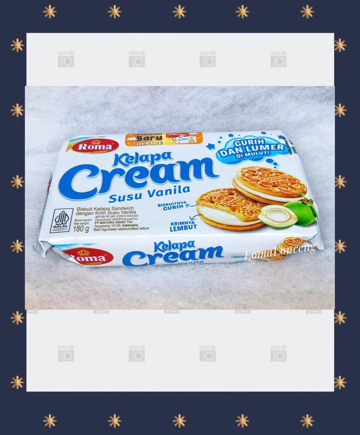 Gambar Biskuit Roma Kelapa Cream Vanila / Coklat - Cream Vanila dari LomaLonceng undefined Tokopedia