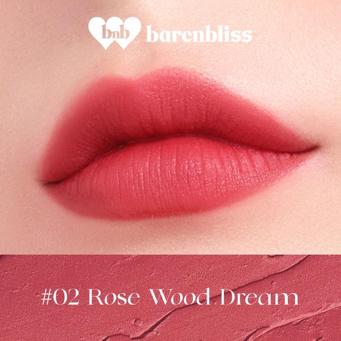 Gambar BNB barenbliss Cherry Makes Cheerful Lip Velvet - 24H Moisture - 02. Rose Wood dari Cleo Hub undefined Tokopedia