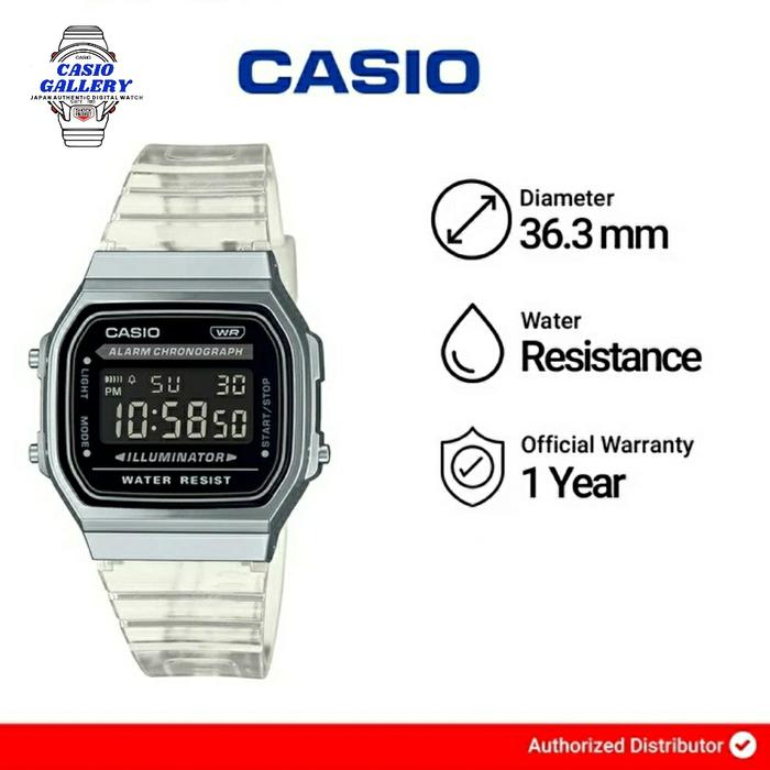 Gambar Jam Tangan Unisex Casio A168XES-1B Digital Dial Dial Resin Band Original Bergaransi dari Casio Galleri undefined Tokopedia