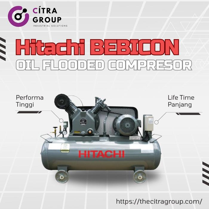 HITACHI 小型空気圧縮機 コンプレッサー BEBICO B-3.7EA5（HITACHI 