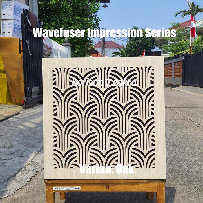 Gambar Wavefuser Impression Series Acoustic Diffuser Panel - Oak dari Horison Dua Cakra undefined Tokopedia