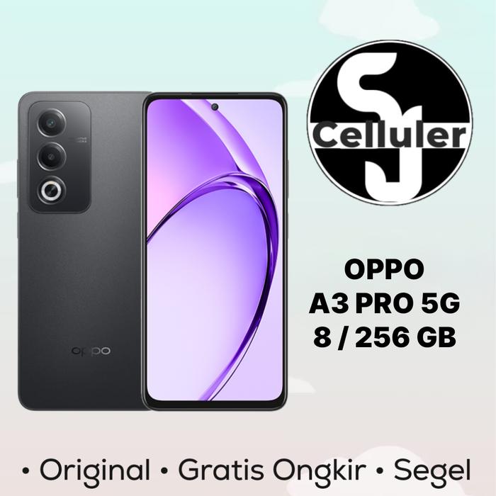 Gambar Oppo A3 Pro 5G 8/256GB Garansi Resmi - Black dari surya jaya celuler undefined Tokopedia