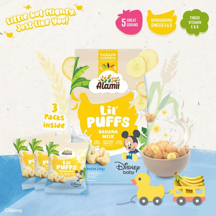 Gambar Alamii Puffs Snack - Snack / Cemilan Anak Sehat - Lil'PuffBananaM dari Baby Wise BSD undefined Tokopedia