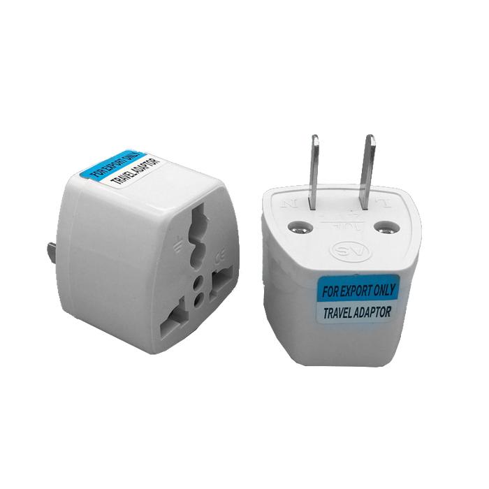 Gambar Travel Adaptor Tipe A / I Over Steker 2 Pin USA 3 Pin AUS Gepeng Colokan Listrik Kaki Dua Kaki Tiga - US 2 PIN dari AA.Plus undefined Tokopedia