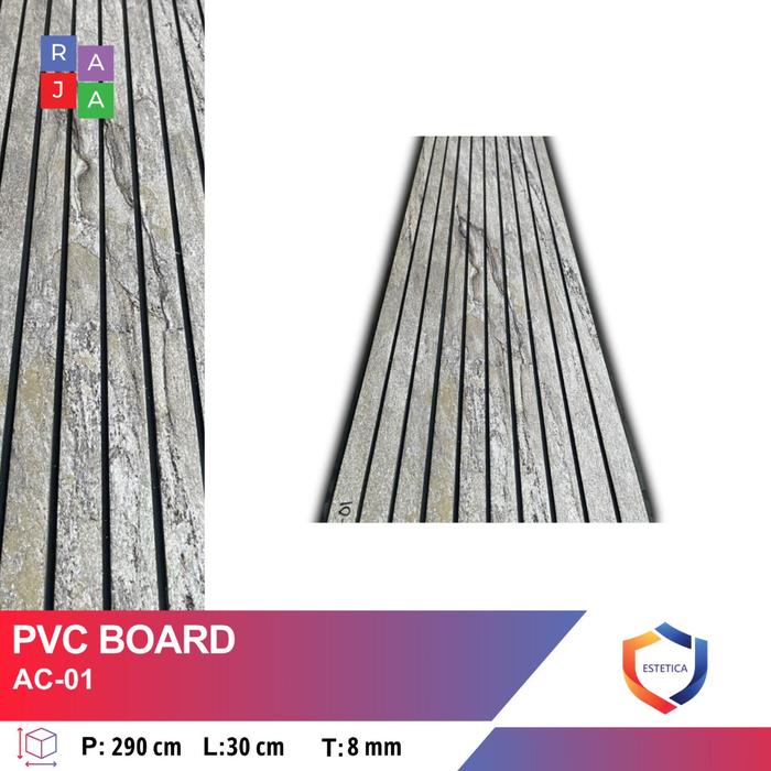 Gambar WALLPANEL PVC WALLBOARD PVC BOARD MOTIF KAYU LEBAR 30 CM HARGA PER LEMBAR - AC-01 dari Estetica PVC & interior undefined Tokopedia