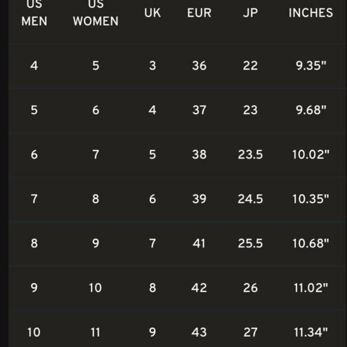 Size Conversion Martens Shoes Size Chart Dr Martens Boots Size