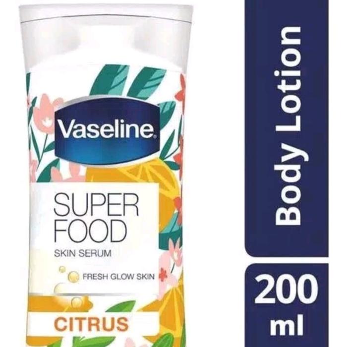 Gambar Vaseline Super Food Skin Serum Body Lotion Green Tea 200 ML - Cranberry dari Rizkisoap undefined 4 Tokopedia
