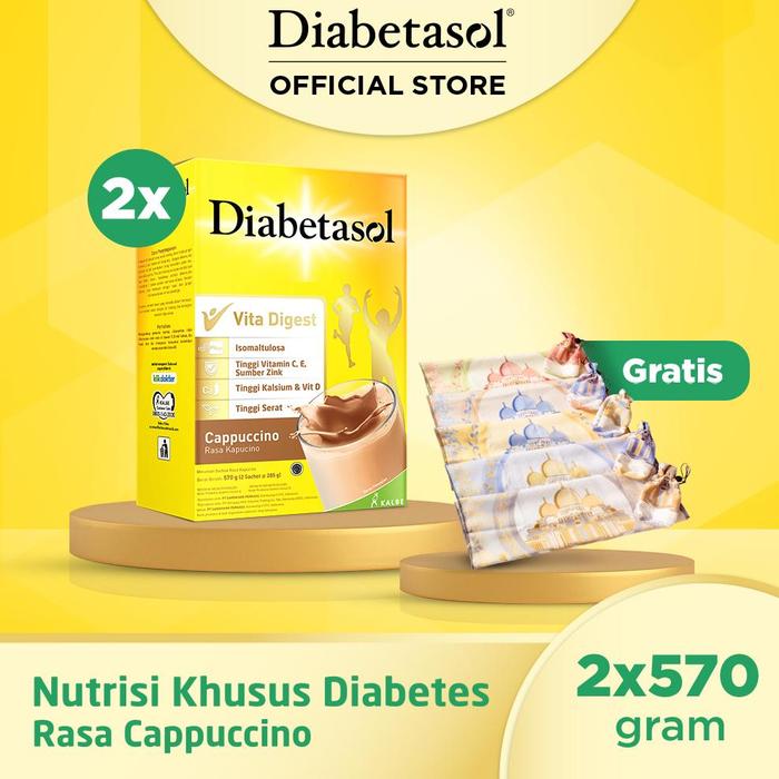 Gambar Buy 2 Susu Diabetasol 570G Free Tas Dumpling #Bebasongkir - Cappucino dari Gemah Sanjaya undefined Tokopedia