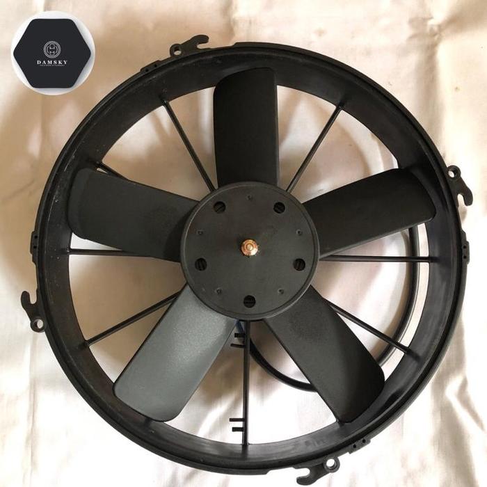 Gambar Extra Fan Extrafan AC Mobil Bus Thermoking 12inchi 12 Volt / 24 Volt Hisap Sedot Pokka - 12 Volt dari DHENAN PRO undefined 4 Tokopedia