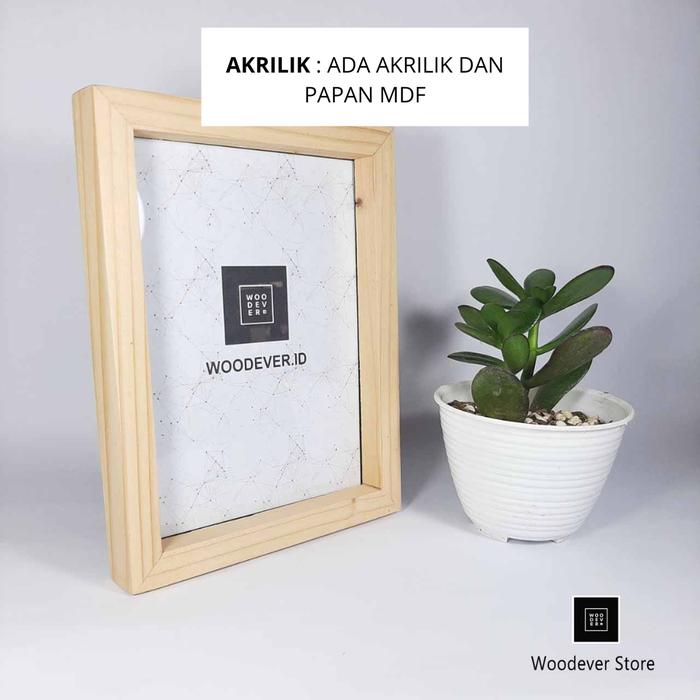 Gambar Bingkai Foto 75x50 Bingkai Kayu - Frame Foto Dekorasi Rumah - AKRILIK dari Woodever Indonesia undefined Tokopedia