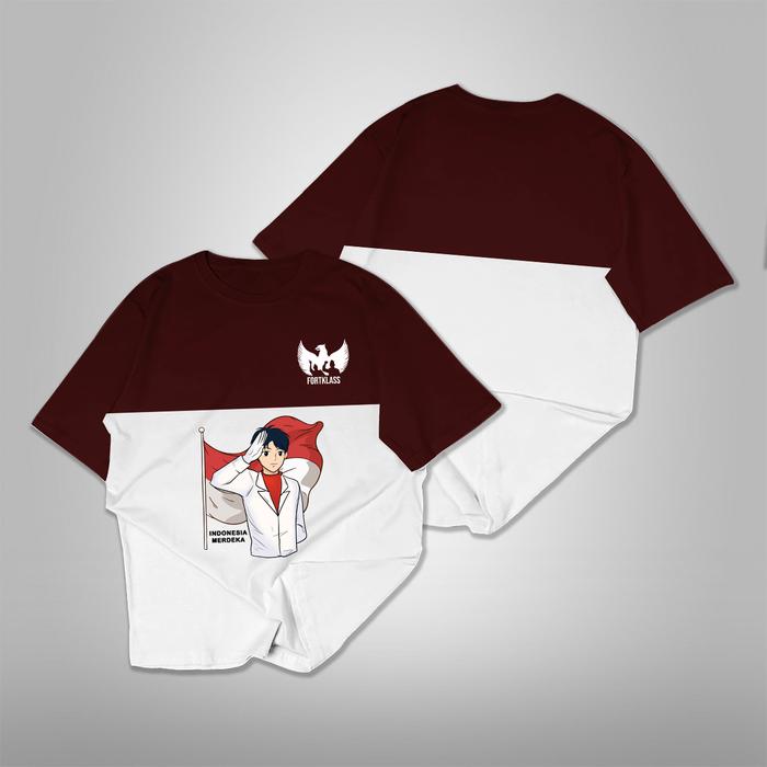 Gambar RisRus Kaos Merah Putih Katun Special HUT RI 79/ KAOS 17 AGUSTUS Kaos Pria Combed 24s Reguler - BHAKTI, M dari RisRus Official undefined Tokopedia