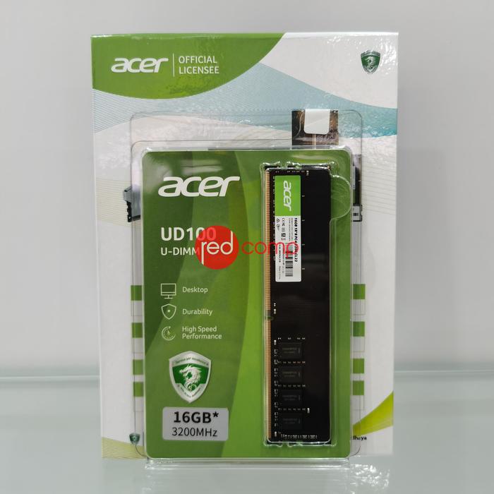 Gambar ACER DDR4 3200 MHz CL22 UD100 DESKTOP MEMORY - 16 GB dari Redcomp undefined Tokopedia