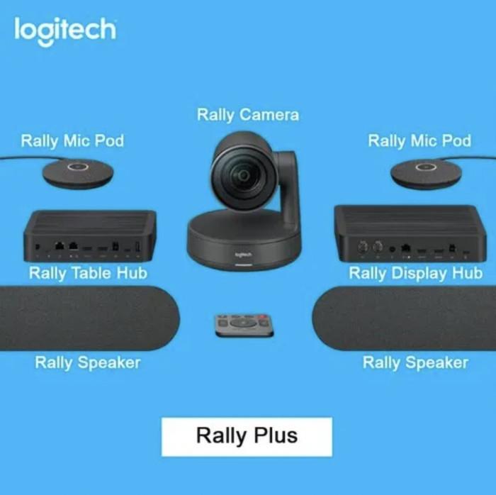 Gambar LOGITECH Rally Plus Video Conference Ultra HD - GARANSI RESMI 2 TAHUN - Rally Plus dari LogiKiosk undefined Tokopedia
