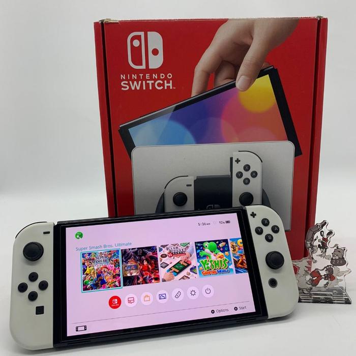 Gambar Nintendo Switch Oled Fullset Free Full Games - White, 64GB dari Central Consoles Games undefined Tokopedia