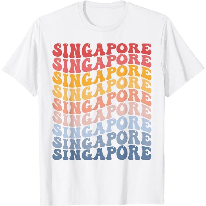 Gambar Kaos Oleh-oleh Singapore Singapura - Baju Souvenir Singapore Asia Batch 2 - Model 4, M dari ramdojonth undefined Tokopedia