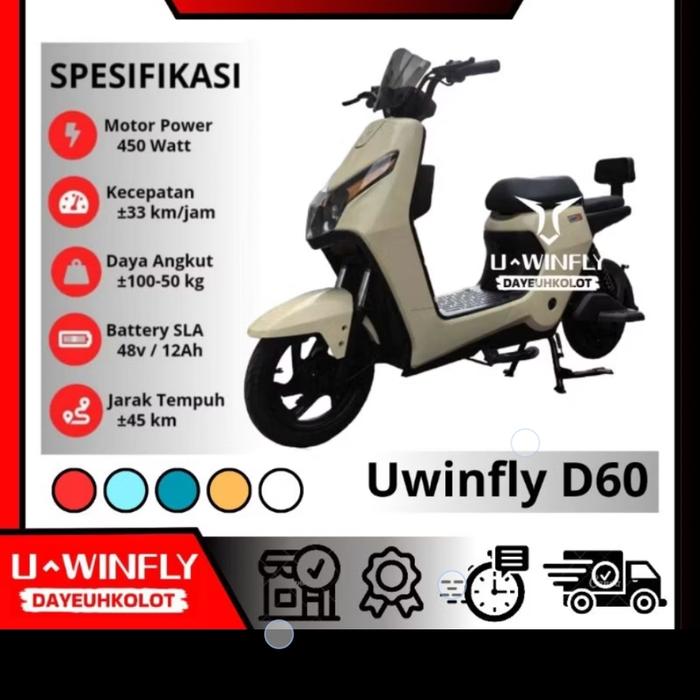 Gambar Sepeda listrik Uwinfly D65 dari Sukses.sepeda undefined Tokopedia
