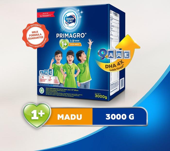 Gambar Frisian Flag Primagro 1+ 750/2000/3000GR - MADU 3000GR dari JAVIERMHSTORE undefined Tokopedia