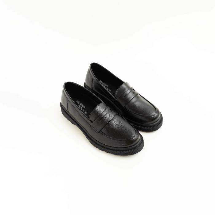 Gambar Natara - Sepatu Hitam Pria Formal Casual Loafer Cowok Hefel Lefex - Jahit Hitam, 39 dari Natara Ind undefined Tokopedia