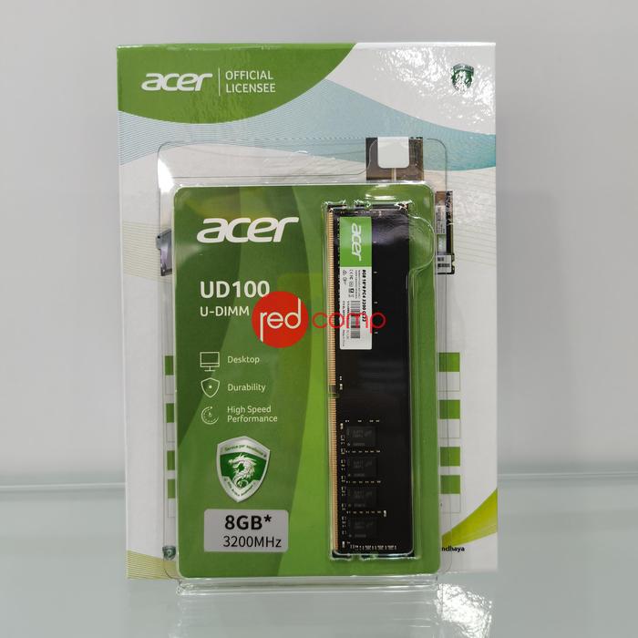 Gambar ACER DDR4 3200 MHz CL22 UD100 DESKTOP MEMORY - 8 GB dari Redcomp undefined Tokopedia