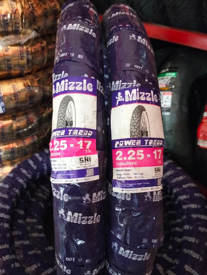 Gambar BAN MOTOR MIZZLE POWER TREAD RING 17  2.25-17, 2.50-17, 2.75-17 TUBETYPE - 2.25-17 dari Formula Ban JKT undefined Tokopedia