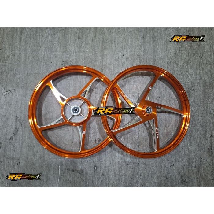 Gambar VND Velg Racing KZR Copy Mutakin 140/160x17 - Jupiter | Mx Old | Vega | F1ZR | Force1 | Crypton - Original - Orange dari RA PROJECT1 undefined Tokopedia