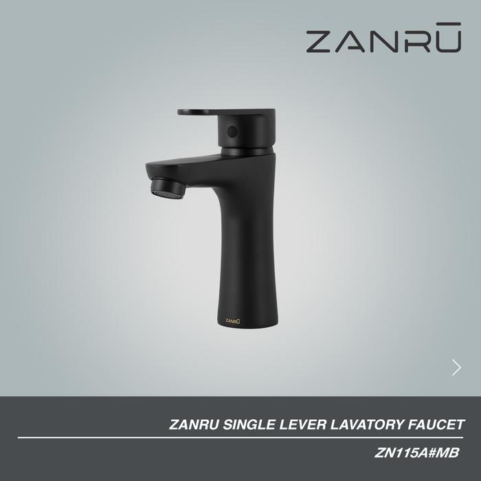 Gambar ZANRU Lavatory Faucet ZN115A | Kran Wastafel - Keran - Matte Black dari PT Surya Pertiwi Kota Tangerang Tokopedia
