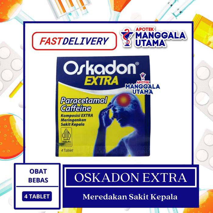 Gambar OSKADON EXTRA PER STRIP 4 TABLET dari APOTEK MANGGALA UTAMA undefined Tokopedia