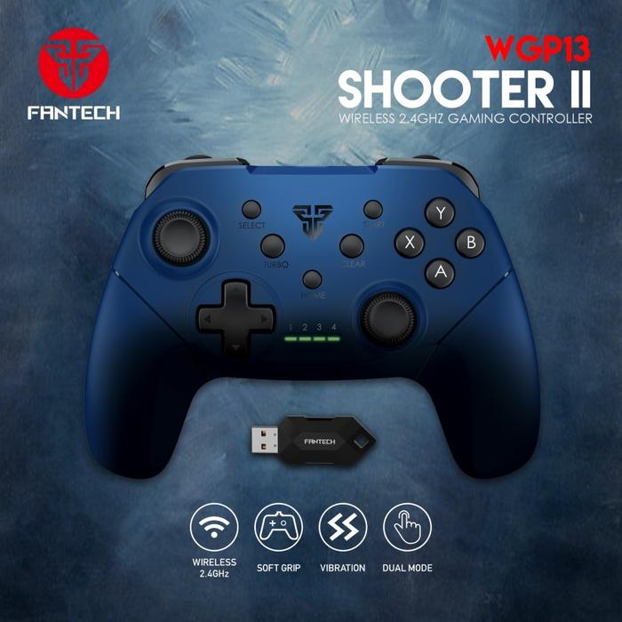 Gambar Fantech WGP13 / WGP 13 Shooter II Wireless Gamepad - Biru dari SuperstoreComputindo undefined Tokopedia
