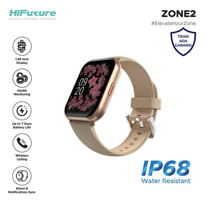 Promo HiFuture Zone2 Wireless Calling SmartWatch Merah Muda