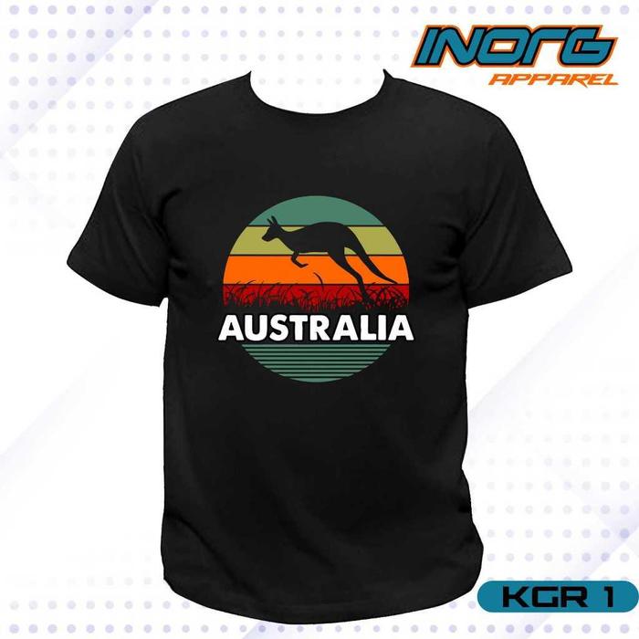 Gambar kaos oleh oleh australia australi baju sydney perth tshirt kangguru souvenir tag label australia original aus1 htm - Kangguru 1, S dari ramdojonth undefined Tokopedia