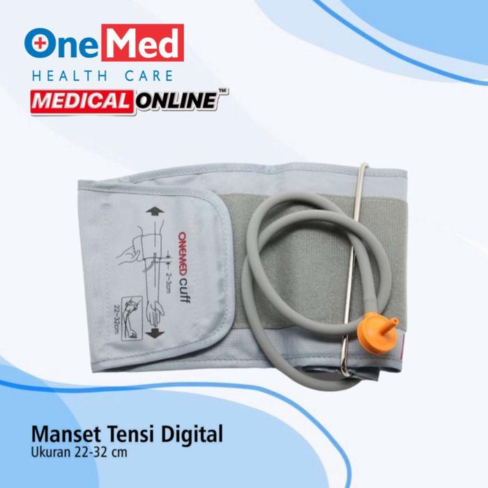 Gambar MANSET TENSIMETER DIGITAL DEWASA UKURAN XL ONEMED 22-45CM MANSET TENSI - size L 22-32cm dari MEDICAL ONLINE_NEW undefined Tokopedia