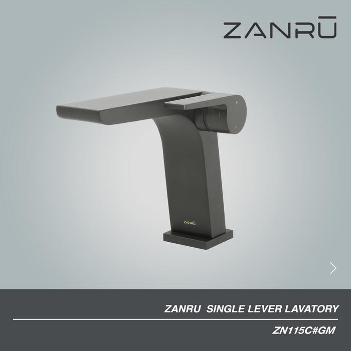 Gambar ZANRU Kran Wastafel - Keran Lavatory Faucet ZN115C - Gun Metal dari PT Surya Pertiwi Kota Tangerang Tokopedia
