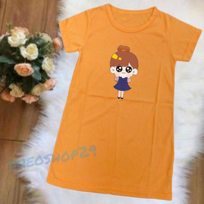 Gambar Daster CUTEGIRL Anak Perempuan 1-13 Tahun / Bahan Katun / Daster Anak Perempuan Kekinian - Mustard-CUTEGIR, Daster-Anak = S dari DheoShop29# undefined Tokopedia