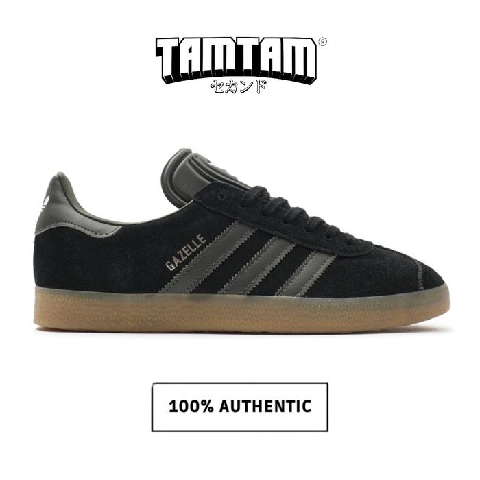 Jual Adidas Gazelle Black Olive Gum 100% Original 43 1/3 Kota