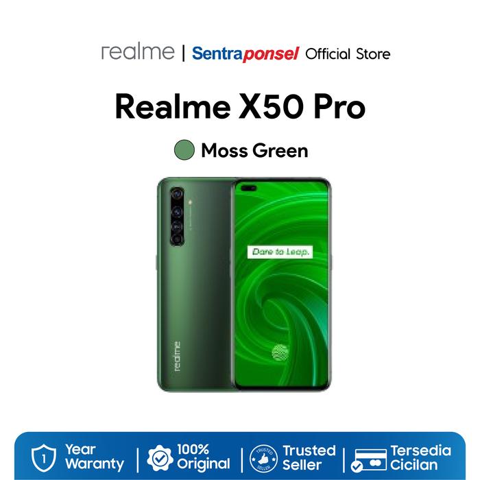 Gambar Realme X50 Pro 5G 12GB/256GB - Garansi Resmi - Moss Green dari sentraponselofficial undefined Tokopedia