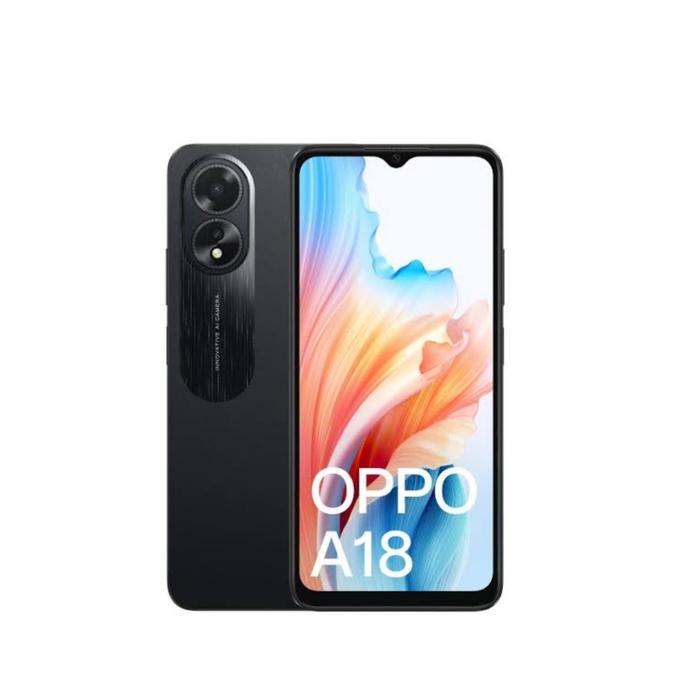 Gambar HP OPPO A18 4/128 GB - OPPO A 18 RAM 4GB ROM 128GB GARANSI RESMI - Hitam dari Warzeg Store undefined Tokopedia