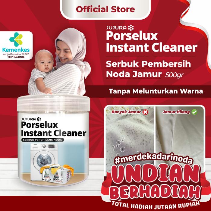 Gambar Porselux Serbuk Pembersih Noda Jamur Membandel di Pakaian 500gram - 500 Gram dari Jujura Official undefined Tokopedia