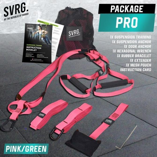 Gambar Trx Pro & Basic | Svarga Power Suspension Training | Gym | Fitness - Pro - Pink dari PT KINANTI STORE undefined Tokopedia