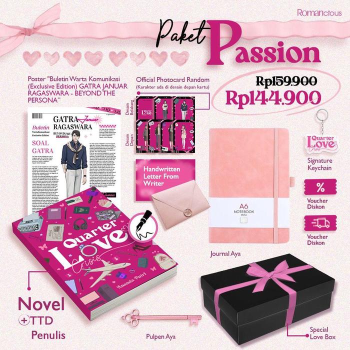 Gambar PRE ORDER - Buku Novel - Quarter Love Crisis - Itschocotwister - Romancious - Bumifiksi - PASSION dari BumifiksiJogjakarta undefined Tokopedia