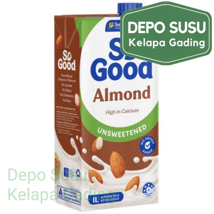 Gambar Sanitarium So Good Almond Milk Original / Unsweet | Susu Almon Sehat - Unsweet Almond dari Depo Susu Kelapa Gading undefined Tokopedia