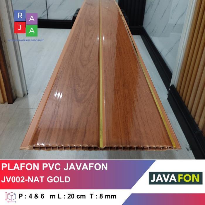 Gambar Plafon PVC Putih Polos Motif Kayu Ceiling Merk Javafon Anti Jamur Anti Bocor Harga Per 4 Meter - JV 002 dari ESTETICA INTERIOR INDONEISA undefined Tokopedia