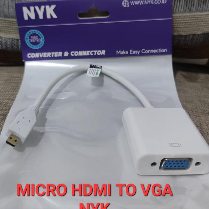 Jual MICRO HDMI TO VGA AUDIO CONVERSION CABLE CONVERTER MICRO