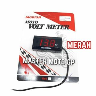 Gambar LCD digital meter Volt meter modish Voltmeter motor  waterproof Voltage meter motor 12V Voltage Meter Waterproof Voltage meter Aksesoris motor umum MODISH - Merah dari Master Motogp undefined Tokopedia