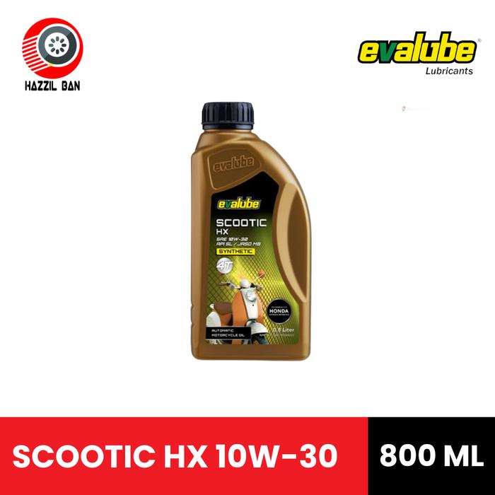 Gambar Oli Motor Matic Evalube SCOOTIC HX / SCOOTIC YX Synthetic 10W-30 / 20W-40 (0.8L) - 10w-30 dari hazzil ban undefined Tokopedia