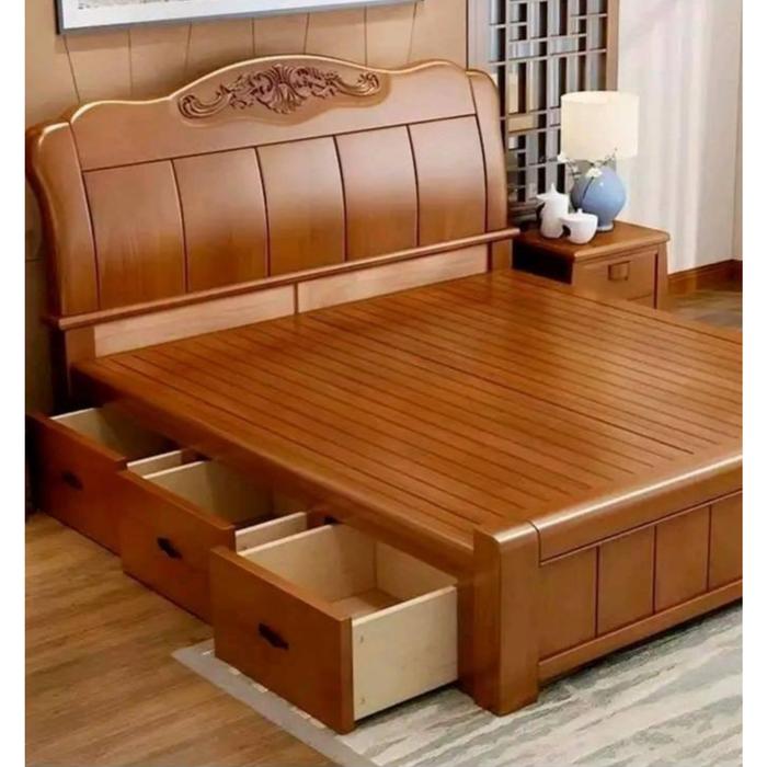Gambar tempat tidur modern terbaru,dipan jati dari Ajm Furniture 1 undefined Tokopedia