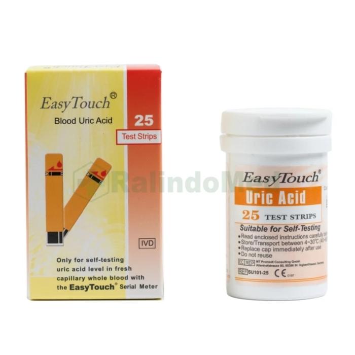 Gambar Grosir Strip Easy touch Asam Urat isi 25 pc (grosir 40 box) dari RALINDO JAYA undefined Tokopedia