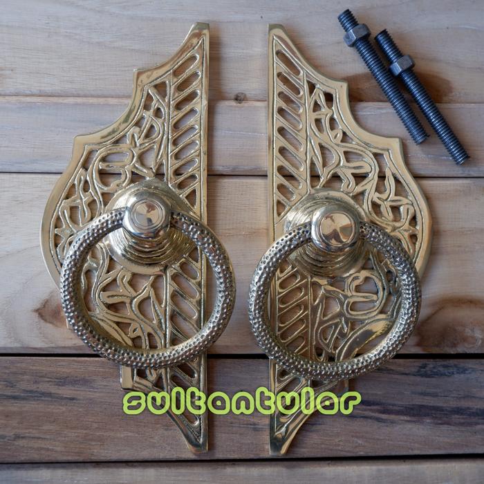 Gambar HANDLE PINTU GEBYOK / HANDLE PINTU RUMAH / HANDLE PINTU ANTIK KLASIK - 1set handle, Polish dari Iqira Kids undefined Tokopedia